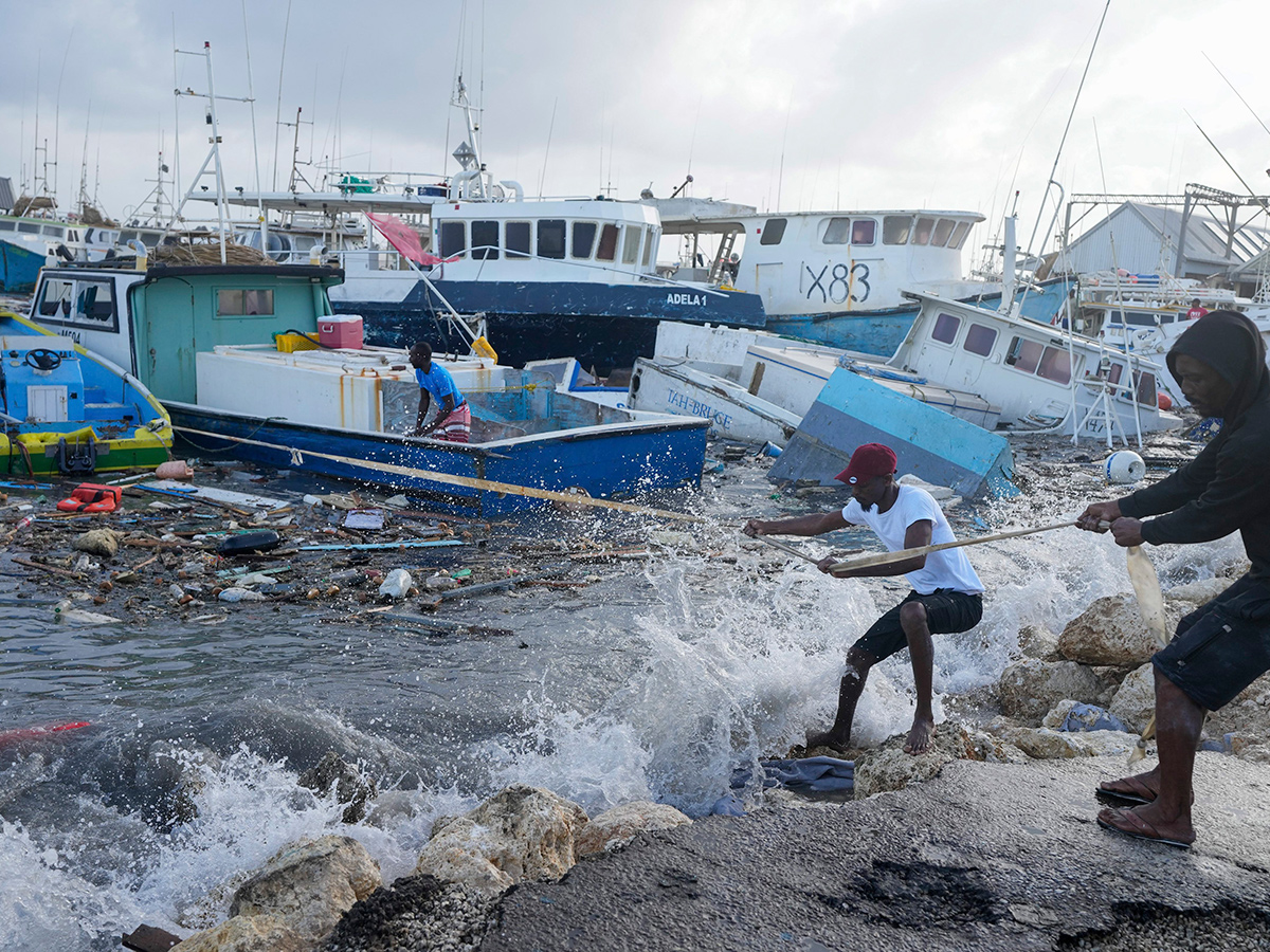 Hurricane Beryl passed through Oistins in Barbados: Photos