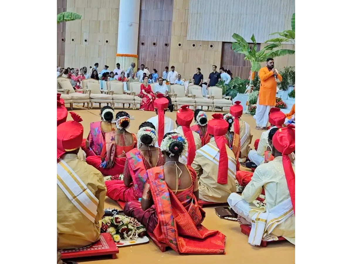 Mass wedding held for over 50 underprivileged couples ahead of Anant Ambani And Radhika Merchant wedding Photos