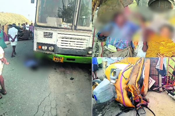 Husband wife died on road accident at Wanaparth