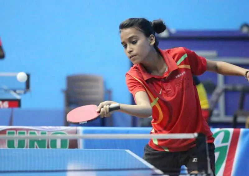 Bronze for city girl Kajol in Table Tennis tourney - Sakshi