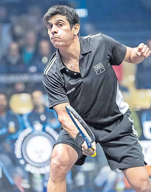 Sourav Ghoshal in the third round - Sakshi