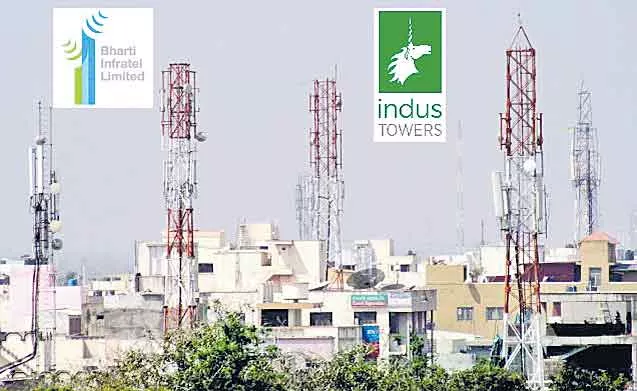 Indus Towers merged with Bharti Infratel - Sakshi