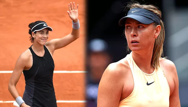 Garbine Muguruza Beats Maria Sharapova In French Open - Sakshi