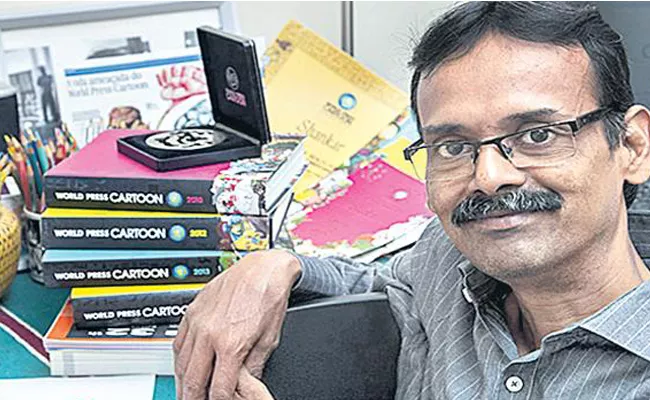 Sakshi Cartoonist Shankar Gets International Award