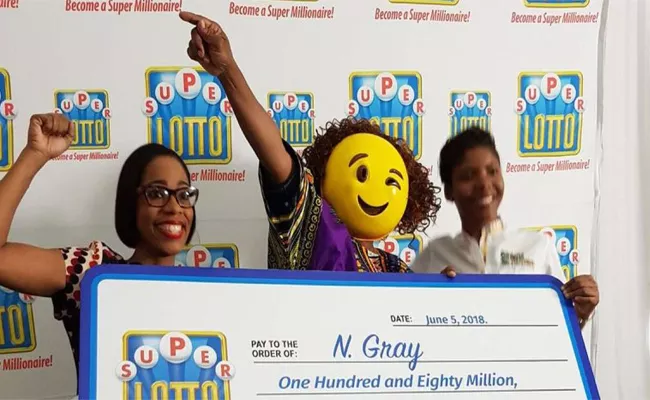 Jamaican Lottery Winner Hide Her Face With Mask - Sakshi