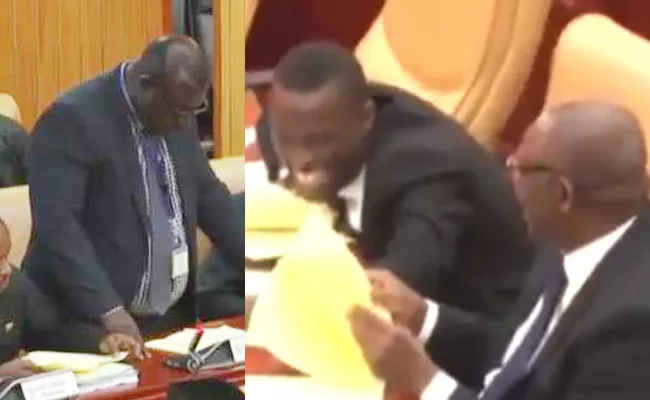 Ghana MP Speech Giggle in Parliament - Sakshi