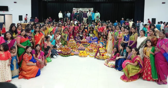 Bathukamma celebrations held in Canada - Sakshi