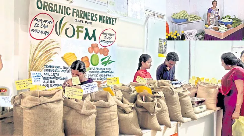 Organic Women Farmers Bazaar in tamil nadu - Sakshi
