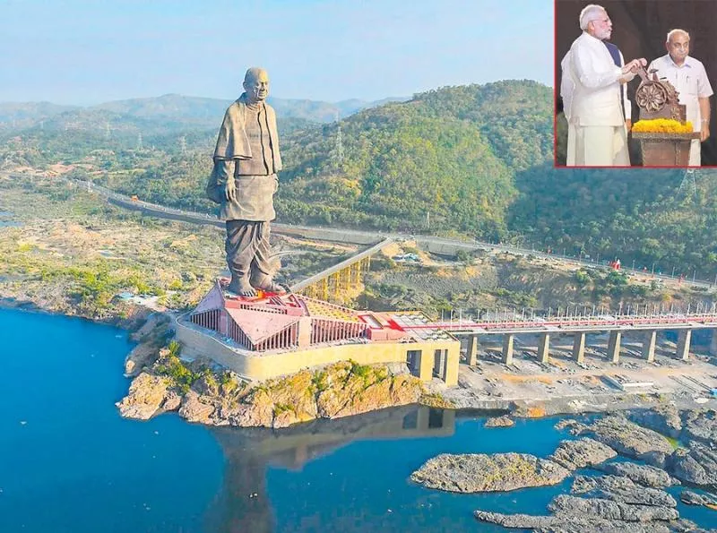 PM To Unveil Sardar Vallabhbhai Patel's Statue Of Unity - Sakshi