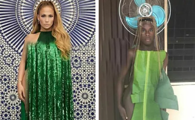 Netizens Comments On Jennifer Lopez Cape Dress Photo - Sakshi