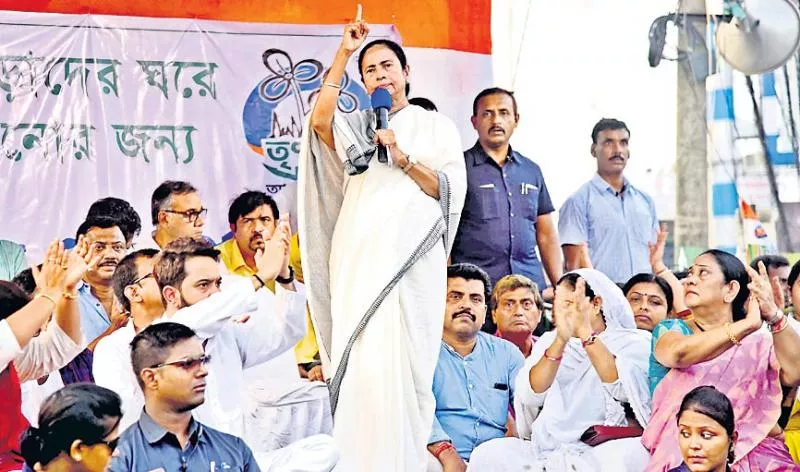 Mamata Banerjee warns BJP against clashing in West Bengal - Sakshi
