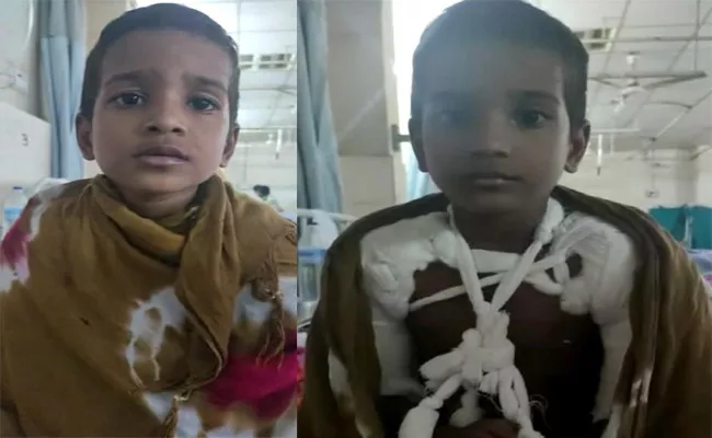 Kidnaper Breaks Child Hand At Langer House In Hyderabad - Sakshi