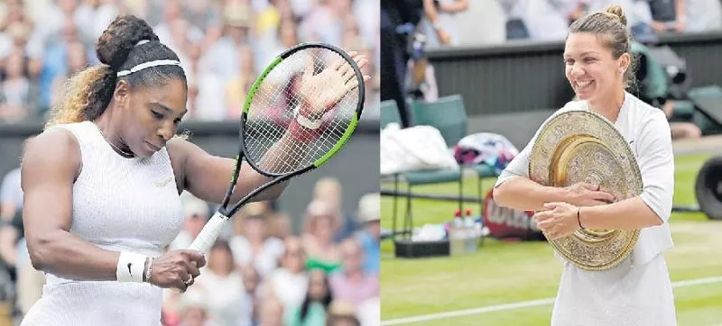 Simona Halep stuns Serena Williams to win first Wimbledon title - Sakshi