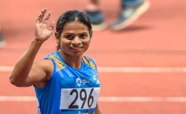 Dutee Chand Won Gold Medal National Athletic Championship - Sakshi