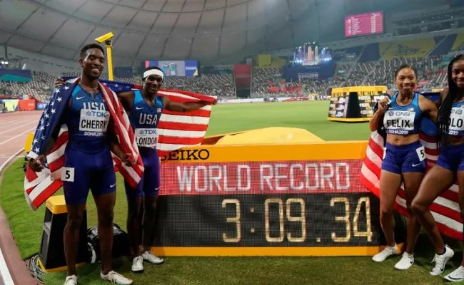 Allyson Felix Surpasses Usain Bolts World Record - Sakshi