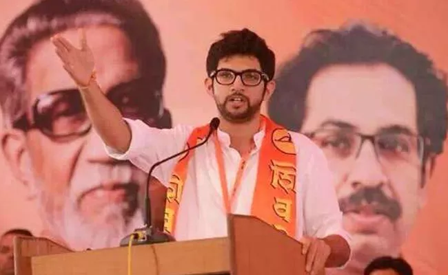 Shiv Sena Chief Uddhav Thackeray Son Adithya Make Debut Worli - Sakshi