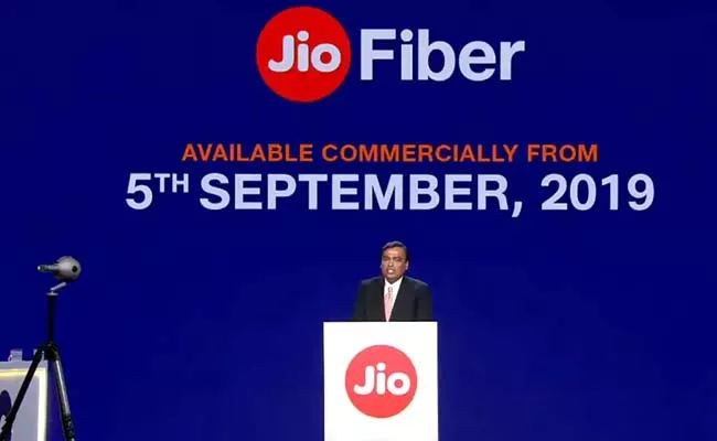 Reliance jio fiber  commercially lauchned - Sakshi