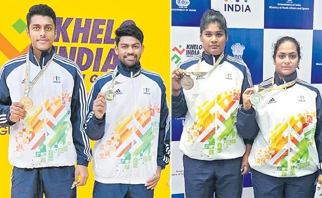 Telangana Won Four Medals At Khelo India Youth Games - Sakshi