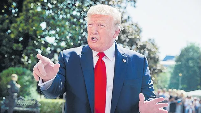 President Donald Trump slams India on trade - Sakshi
