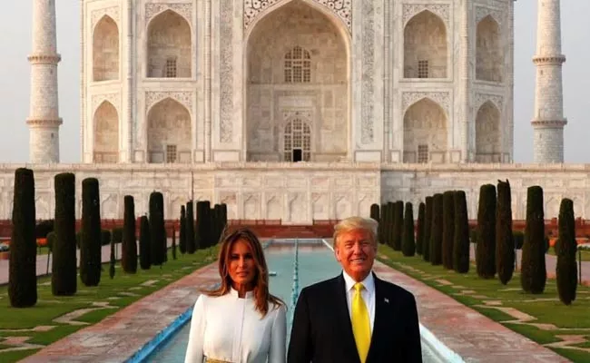 Melania Trump Shares Video Of Taj Mahal Tour With Donald Trump - Sakshi