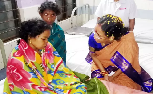 Tribal Woman Rejects Treatment in Srikakulam Finally ok With MLA Request - Sakshi