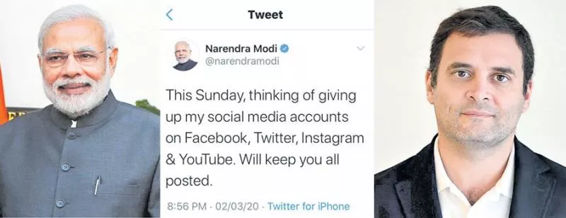 Prime Minister Narendra Modi hints at quitting social media - Sakshi