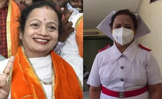  Mumbai Mayor  Kishori Returns To Work As A Nurse  - Sakshi