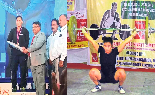 Weight Lifter Sindhu Special Story Wanaparthy - Sakshi