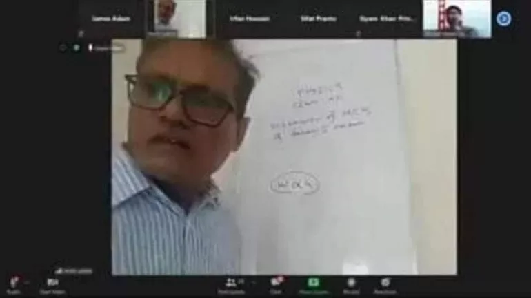55 Year Old Teacher Gets Bullied During Online Class - Sakshi
