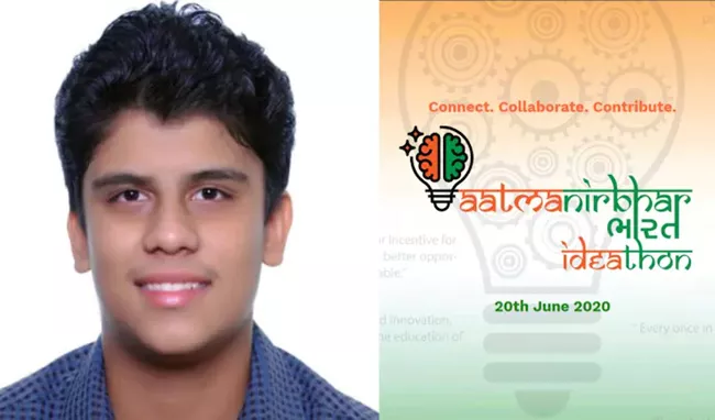 Aryan Gulati becomes youngest winner of Aatmanirbhar Bharat Ideathon - Sakshi