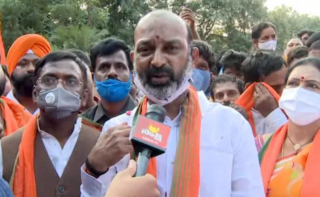 Bandi Sanjay Comments About BJP Victory In Dubbaka - Sakshi