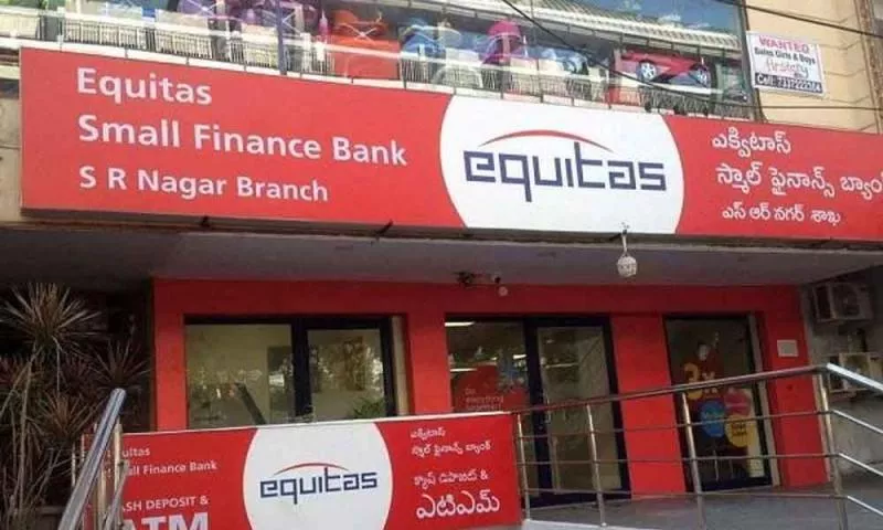 Equitas small finance bank lists with discount in NSE - Sakshi