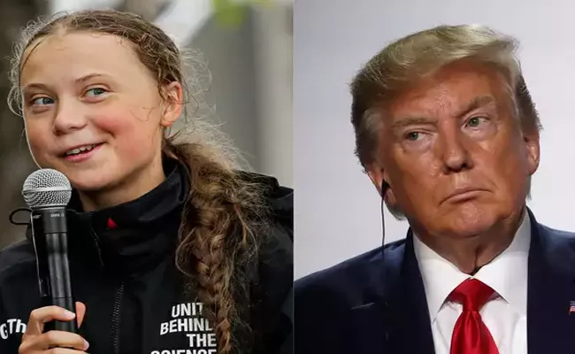  Greta Thunberg Trolls Trump Chill, Donald, Chill With His Own Words - Sakshi