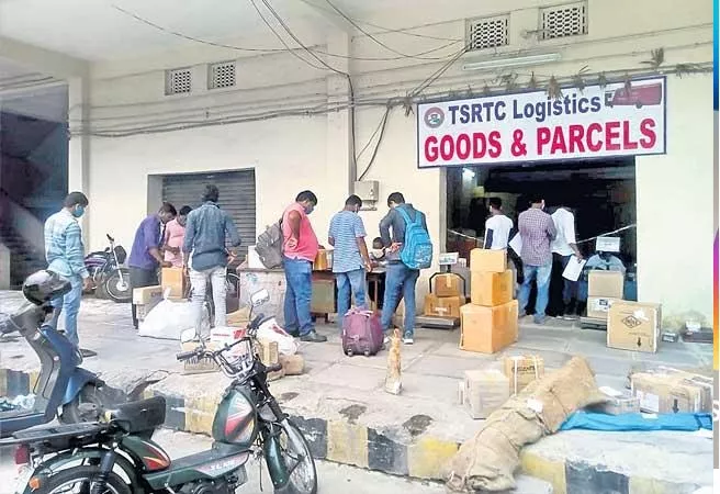 TSRTC Cargo Starts Home Delivery - Sakshi