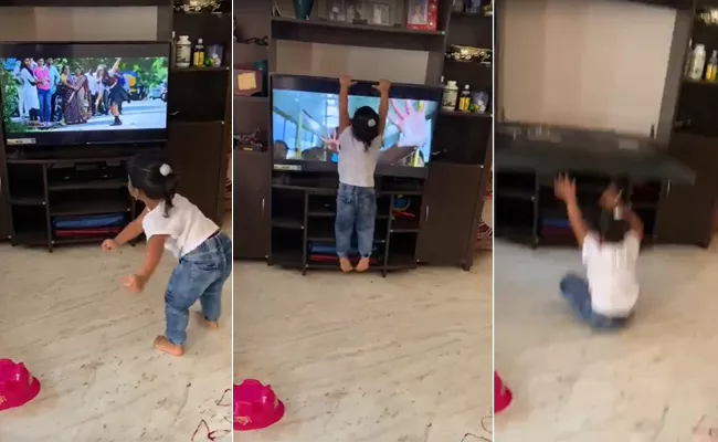 Cute Baby Dance Video Goes Viral - Sakshi