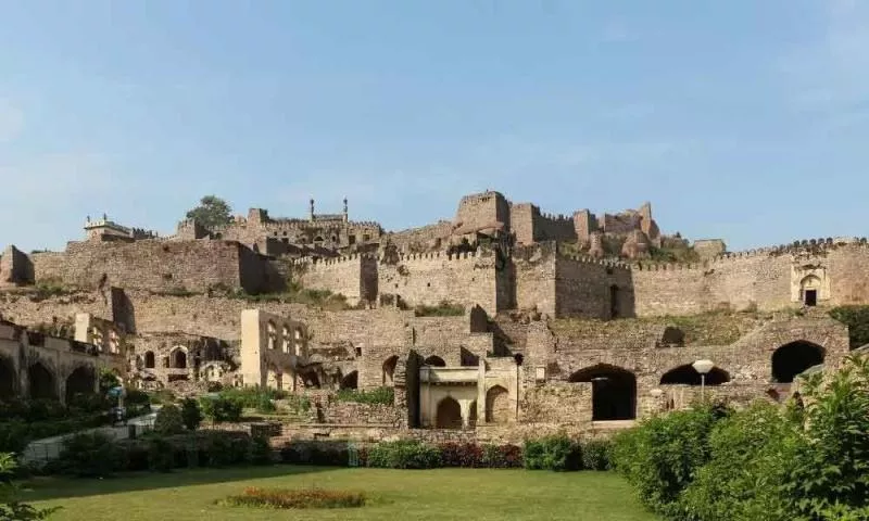 Golconda Fort Ruins Due To Rain - Sakshi