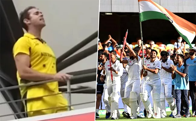 Australian Cricket Fan Slogan Bharat Mata Ki Jai Slogan Goes Viral - Sakshi