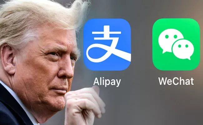 Donald Trump bans Alipay and seven other Chinese apps - Sakshi