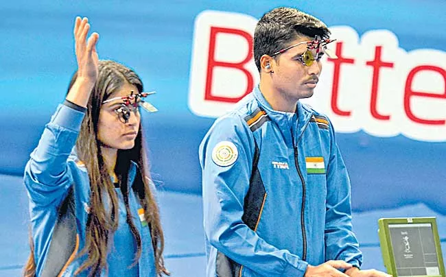Indian shooters Wins Three Gold Medals - Sakshi
