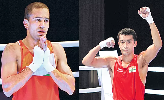 Amit Panghal, Shiva Thapa Storm Into Final Of Asian Boxing Championships - Sakshi