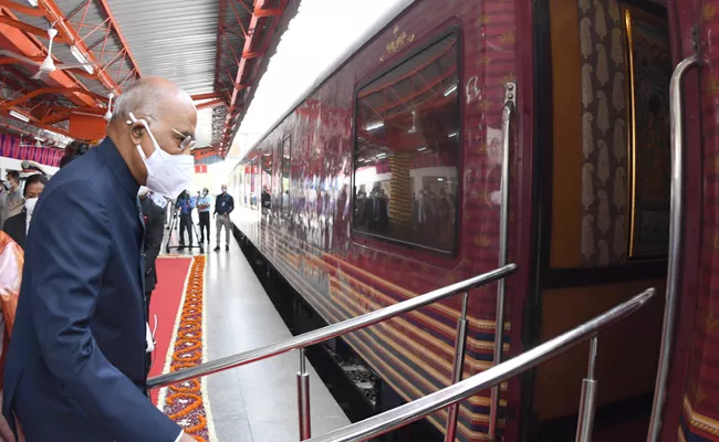 President Ramnath kovind Ttavels in Speical Train For His Native Place  - Sakshi