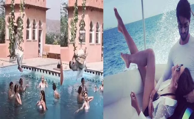 Sushmita Sen boyfriend Rohman Shawl sharesa video swing snaps during shoot - Sakshi
