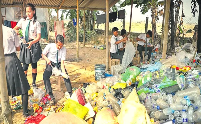 Plastic Waste Policy: School Accepts Plastic Waste As School Fee In Assam - Sakshi