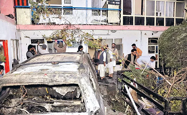 US drone strike destroys Islamic State car bomb in Kabul - Sakshi