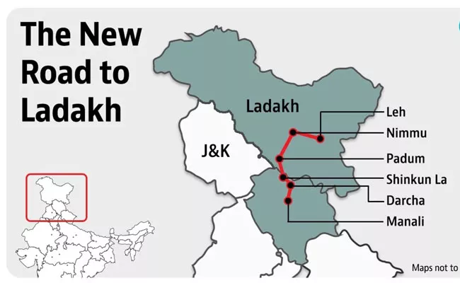 Defence ministry clears the BRO tunnel under Shinkun La in Ladakh - Sakshi