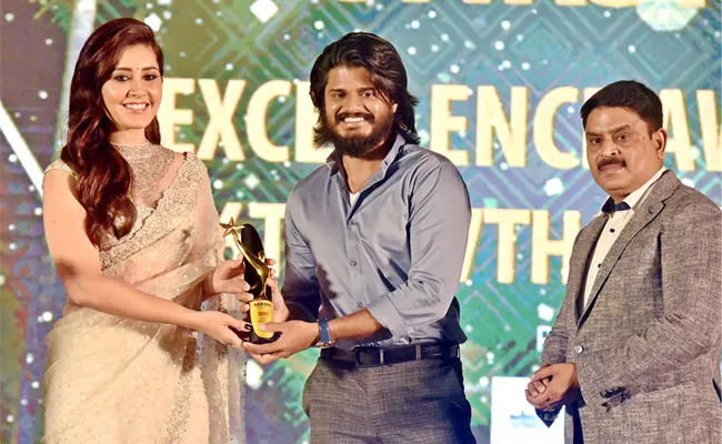 Anand Deverakonda Bags Sakshi Excellence Award For Best Debut actor For Dorasani