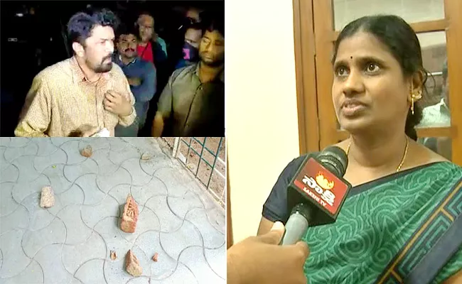 Posani Krishna Murali Watchman Wife Comments On Stone Pelting - Sakshi