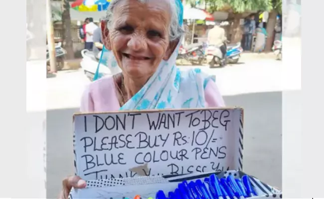 Dont Want To Beg Pune Woman Selling Pens Honest Living Inspired - Sakshi