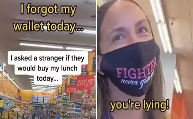 Woman Buys Lunch For Stranger In Return He Buy All Her Groceries - Sakshi