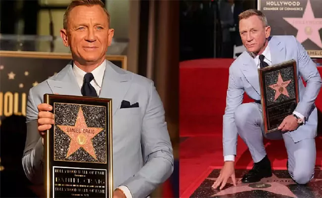James Bond Star Daniel Craig Awarded With Hollywood Walk of Fame Star - Sakshi